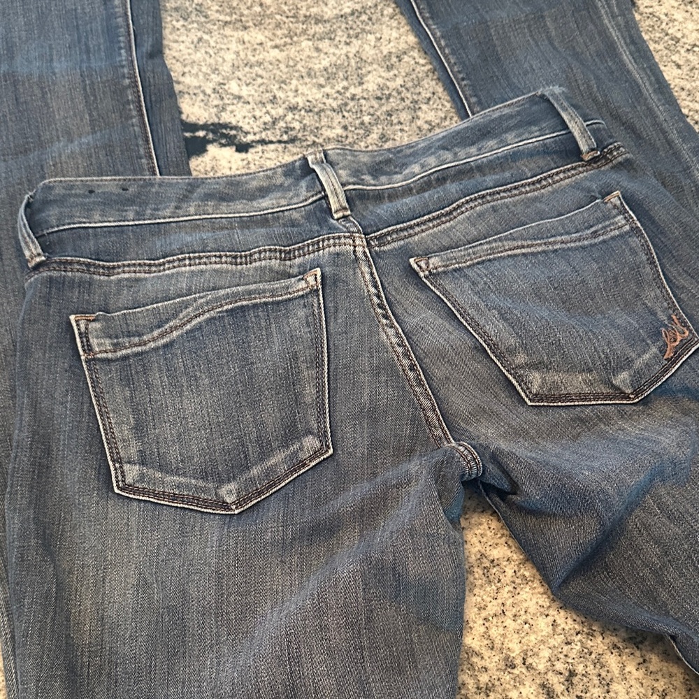 Express Dark Blue Flare Jeans- Skyscraper 6L